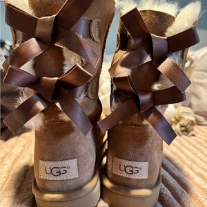 UGG Brown Boots with Bows